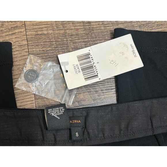 BCBGMAXAZRIA NWT Women’s Size 8 Black Straight Leg Pants Rayon Blend - Picture 6 of 9